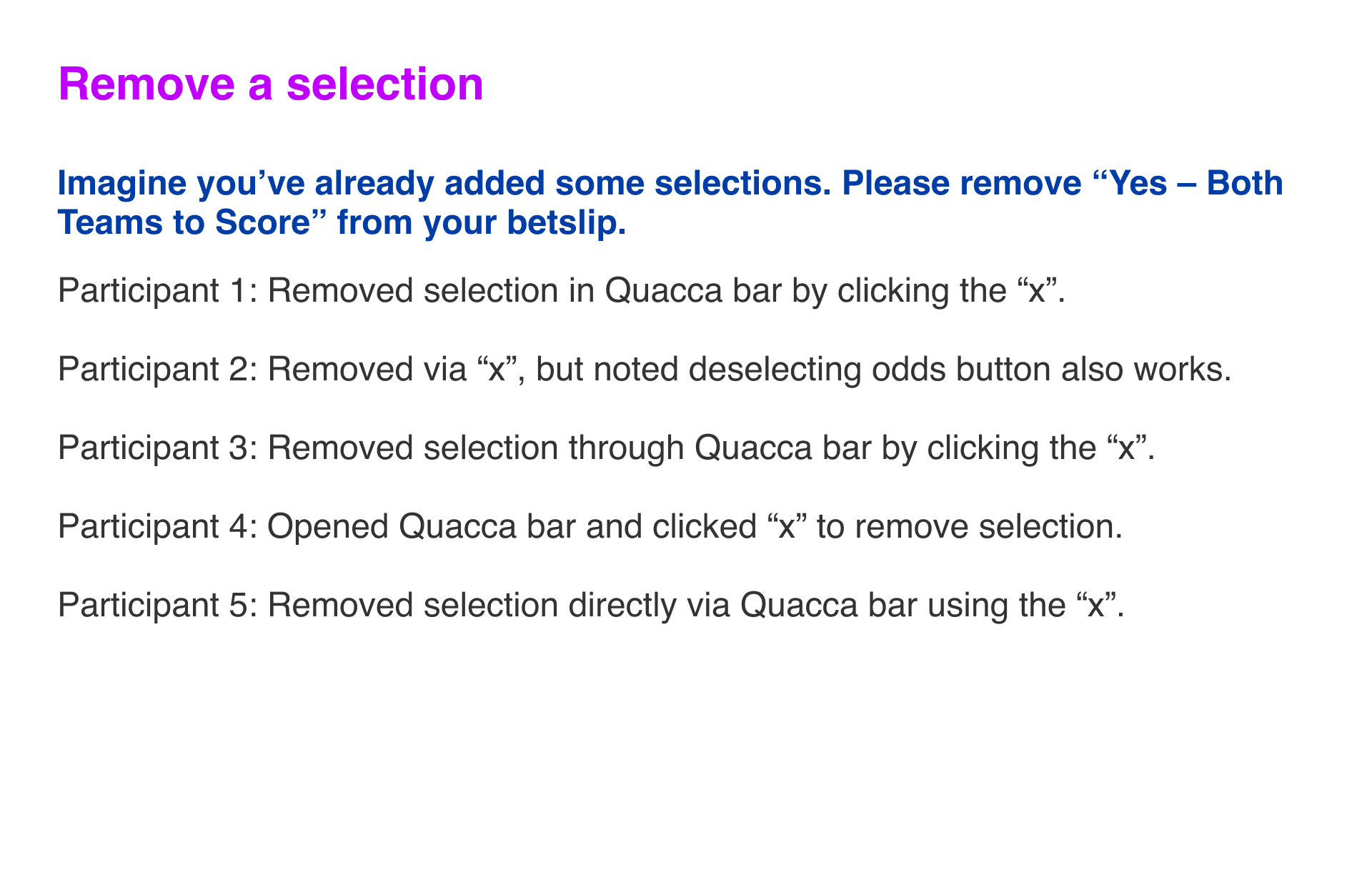 3_Remove a selection